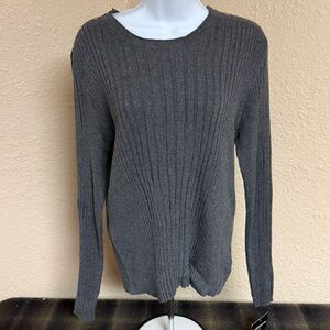 4/$15 Liz Claiborne Charcoal Ribbed Sweater